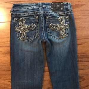 Miss Me Jeans Cross Pocket Boot Cut